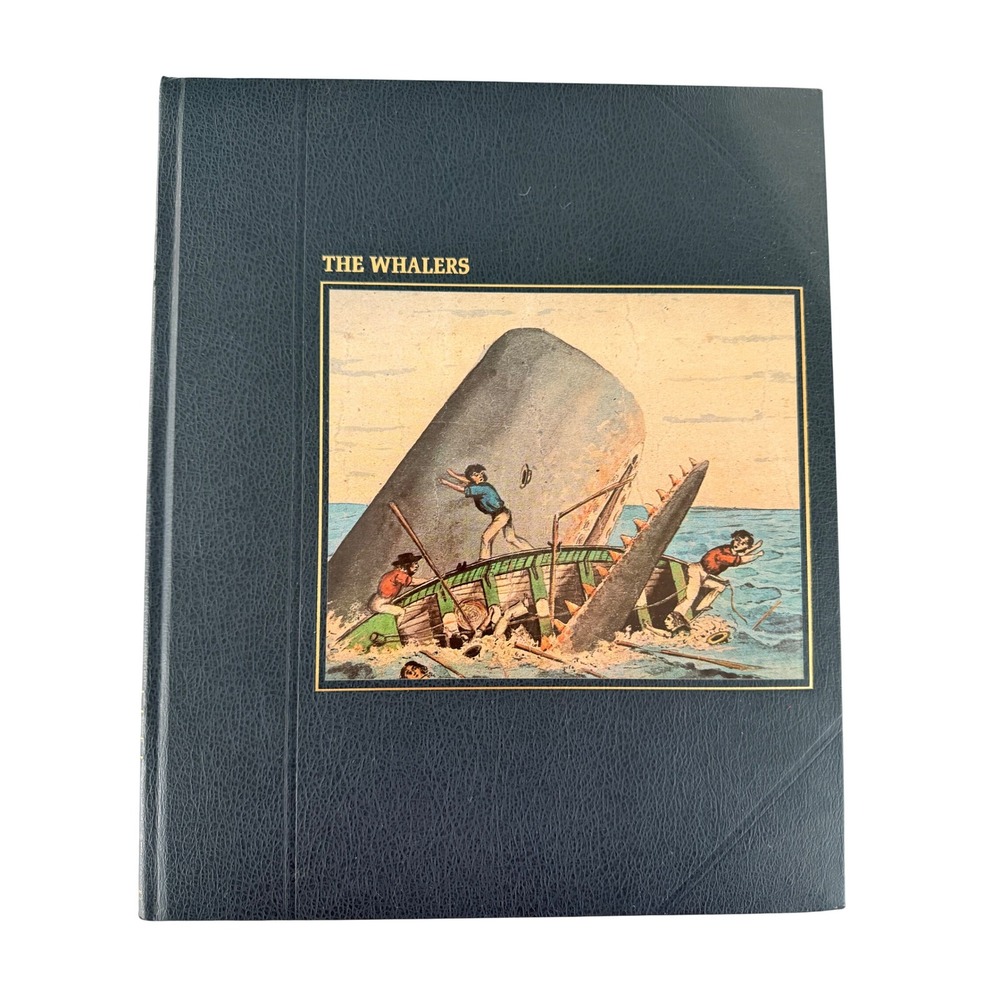 Time-Life Books The Whalers Seafarers Series 1979 Blue Faux Leather Hardcover